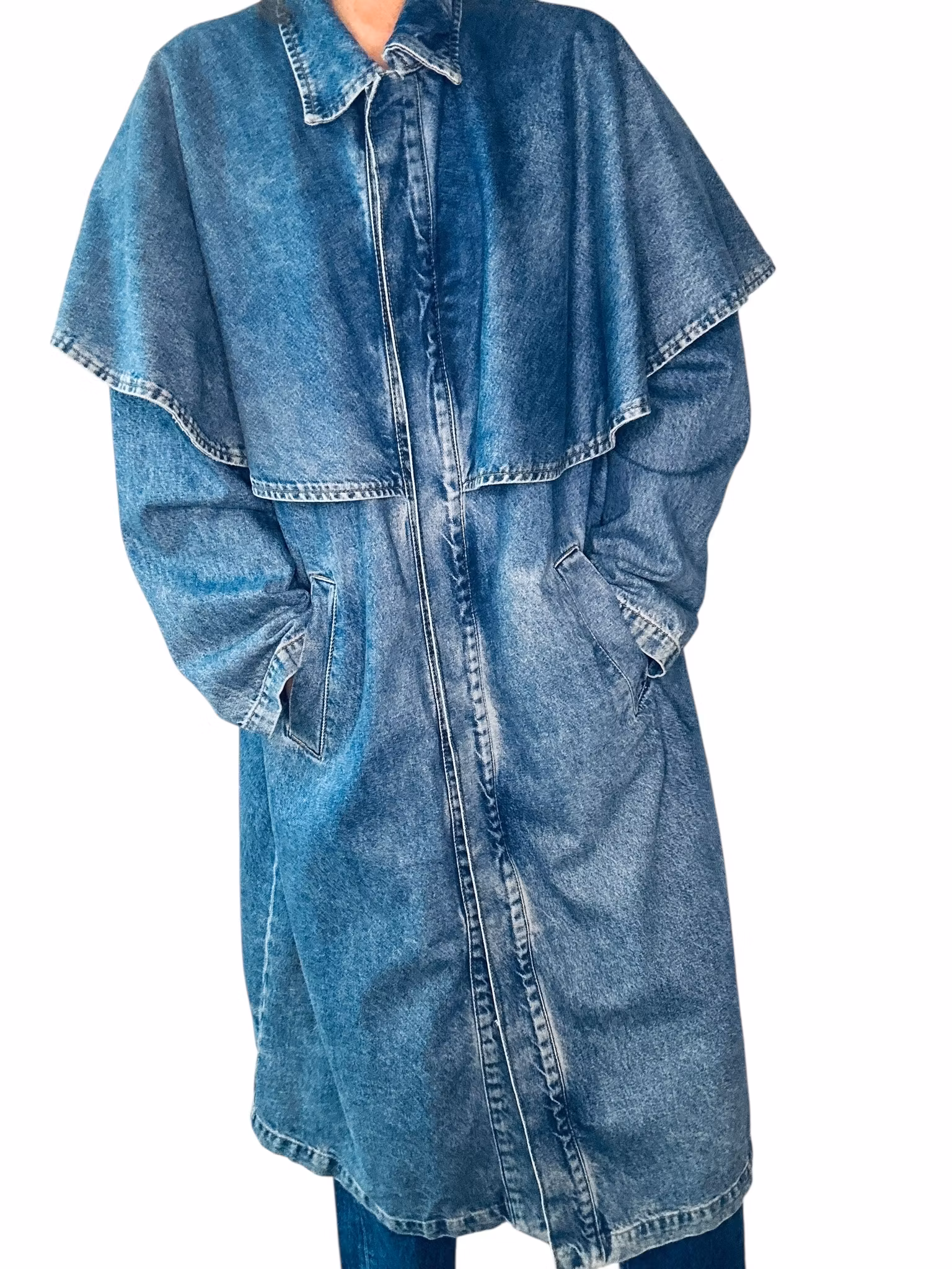 Trench i denim: Hanna MW x Gina