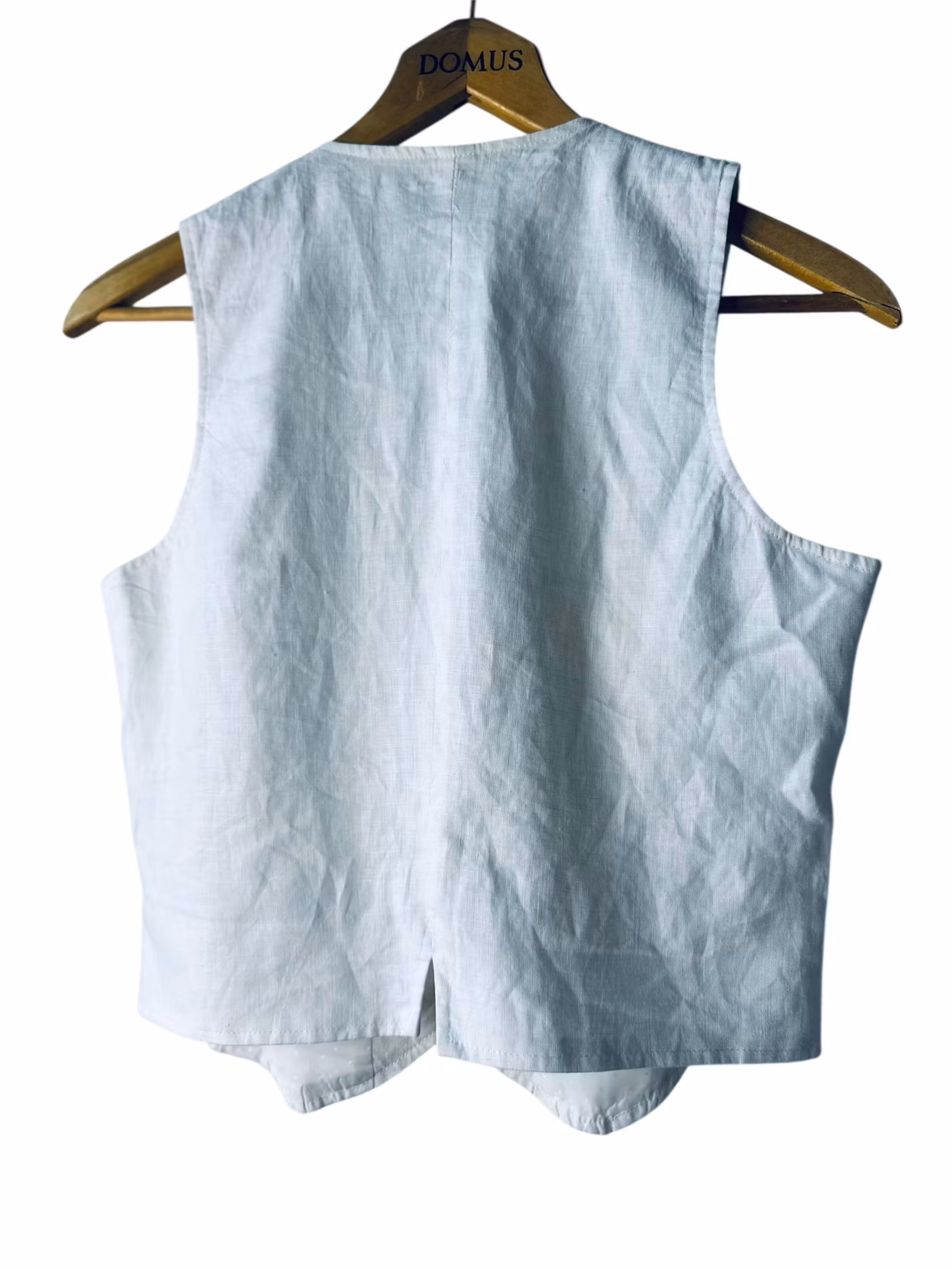 Vintage vit väst med broderier
