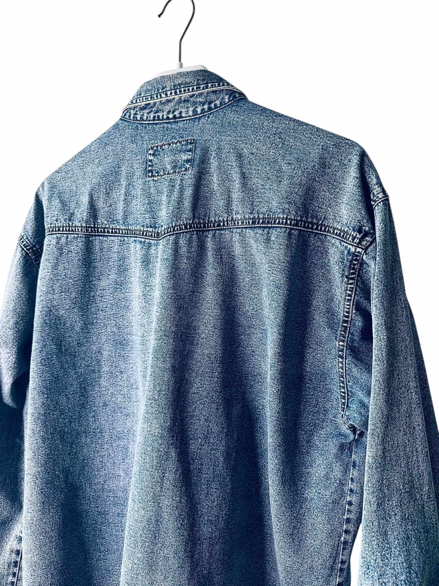 Vintage jeansskjorta med repdetaljer