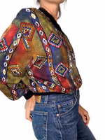 Vintage bomber i viskos - 90-tal