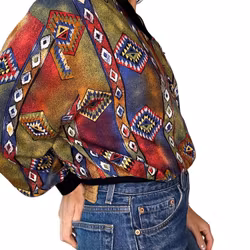 Vintage bomber i viskos - 90-tal