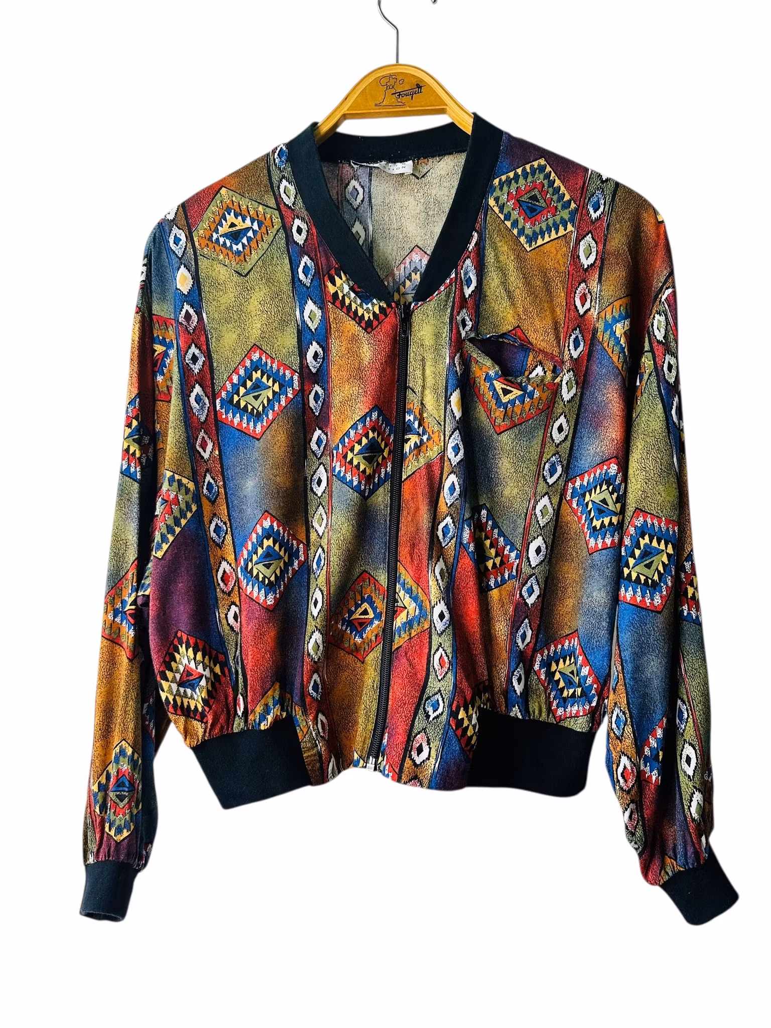 Vintage bomber i viskos - 90-tal