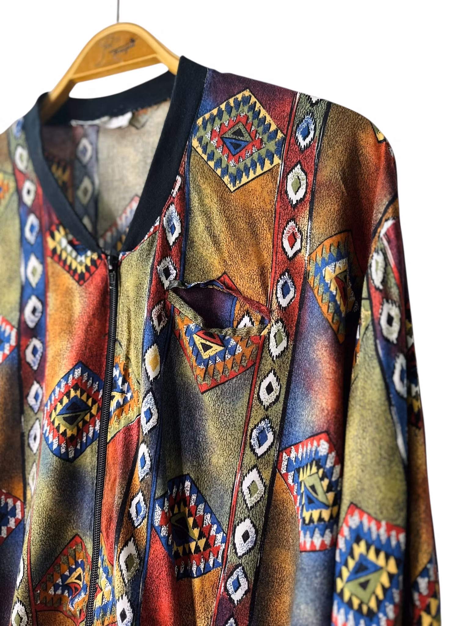 Vintage bomber i viskos - 90-tal