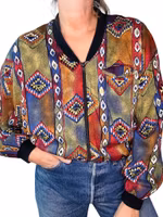 Vintage bomber i viskos - 90-tal