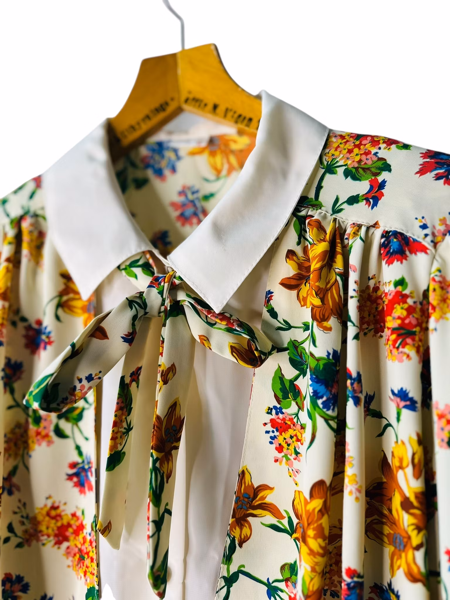 Vintage blommig blusjacka