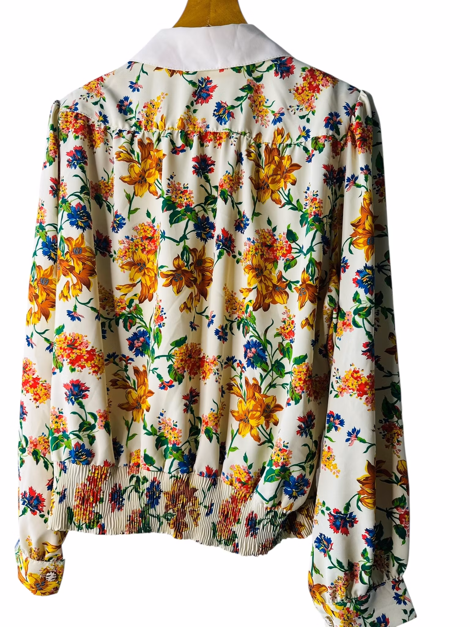 Vintage blommig blusjacka