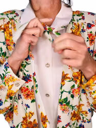 Vintage blommig blusjacka