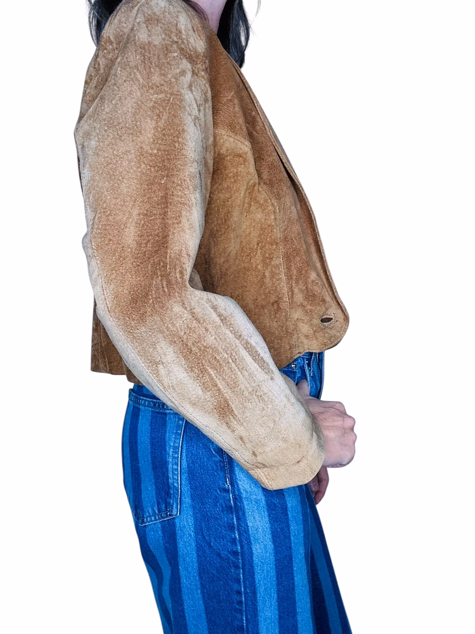 Vintage croppad mockajacka