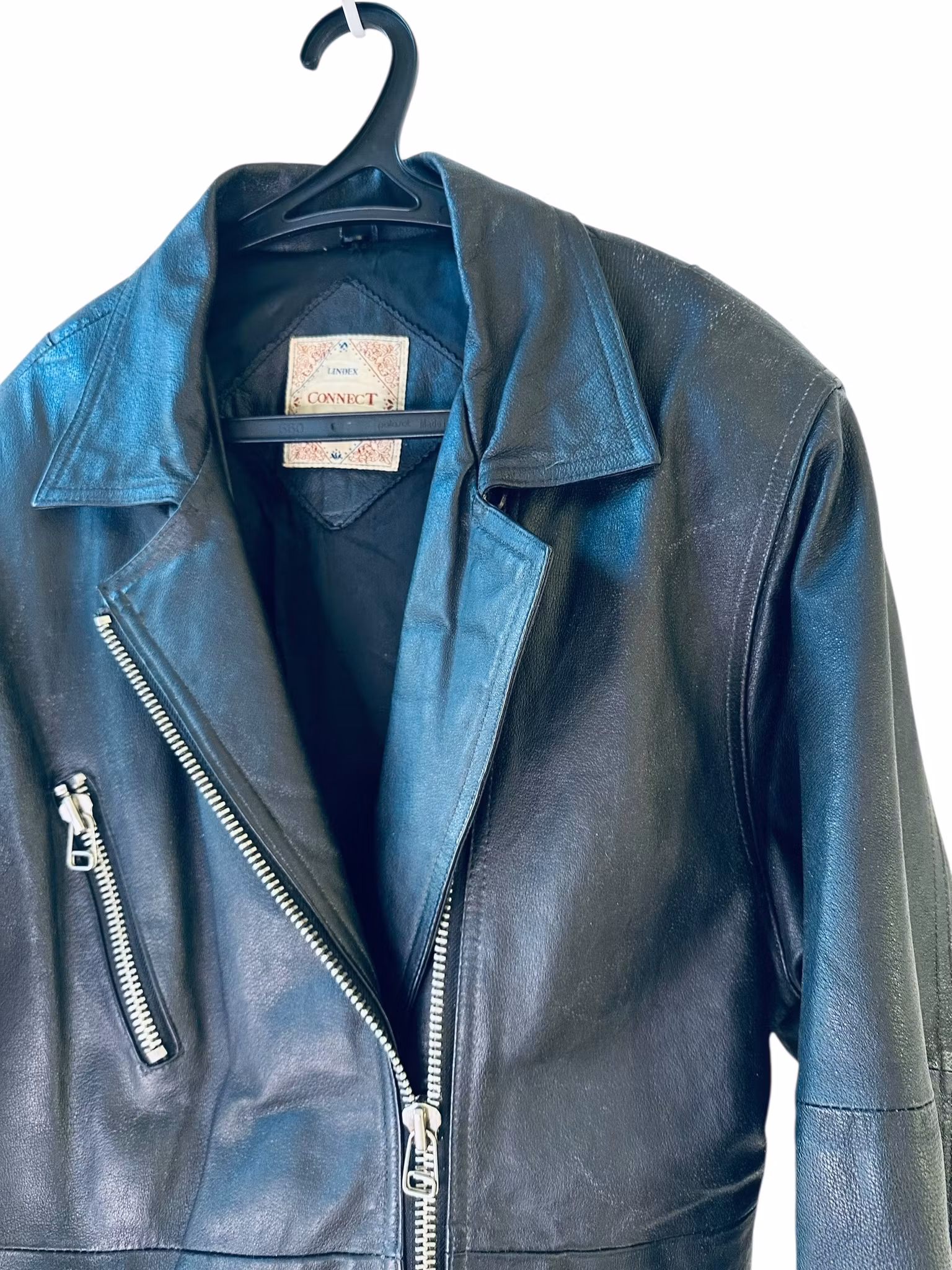 Vintage svart längre biker