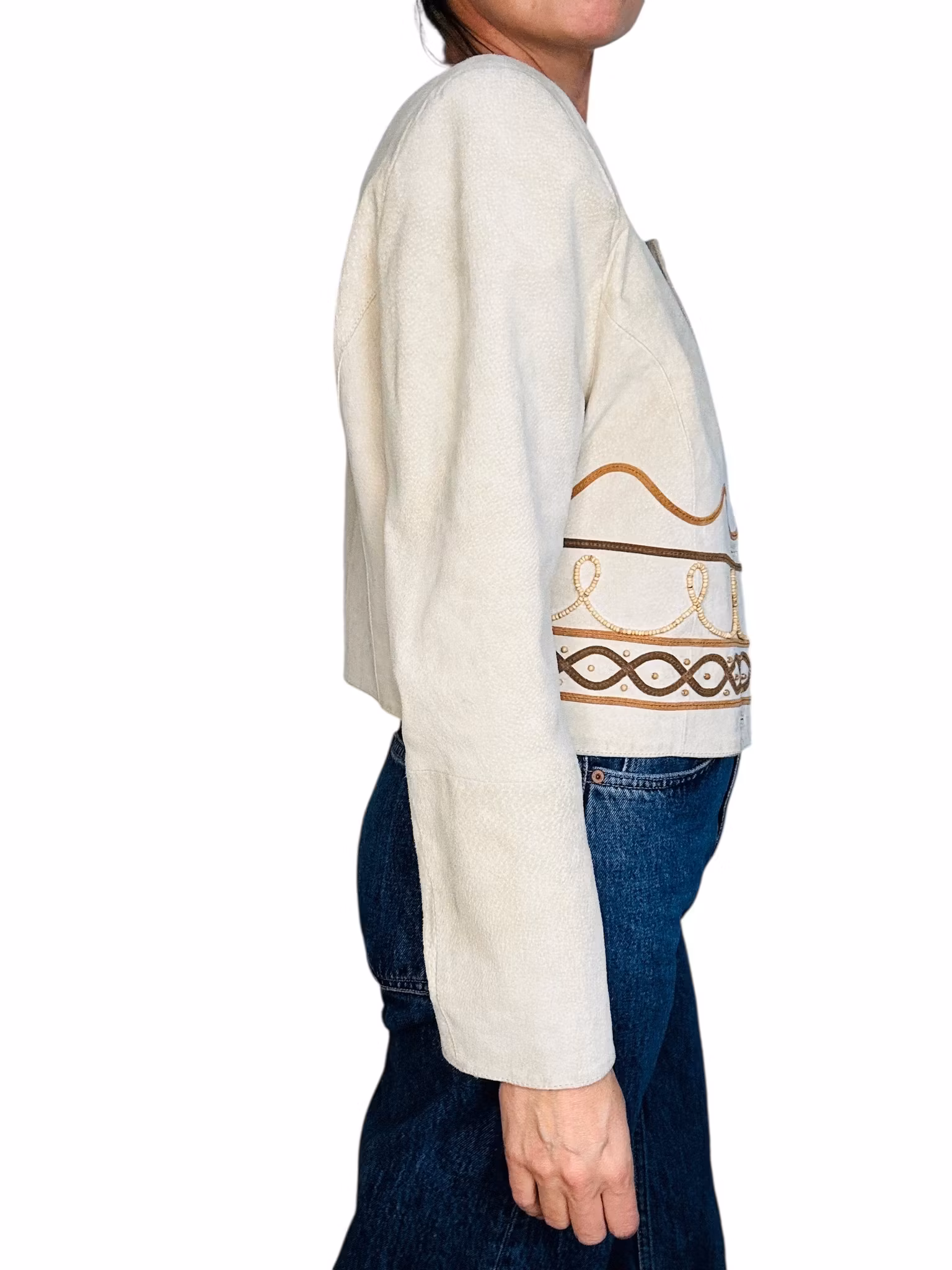 Bohemisk vintage mockajacka