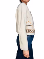 Bohemisk vintage mockajacka