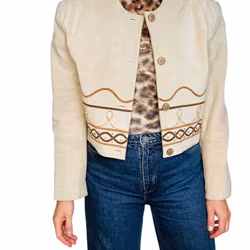 Bohemisk vintage mockajacka