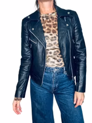 Klassisk svart biker