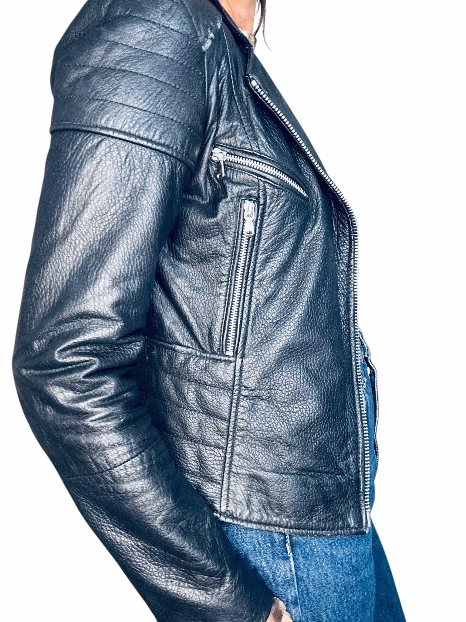 Klassisk svart biker