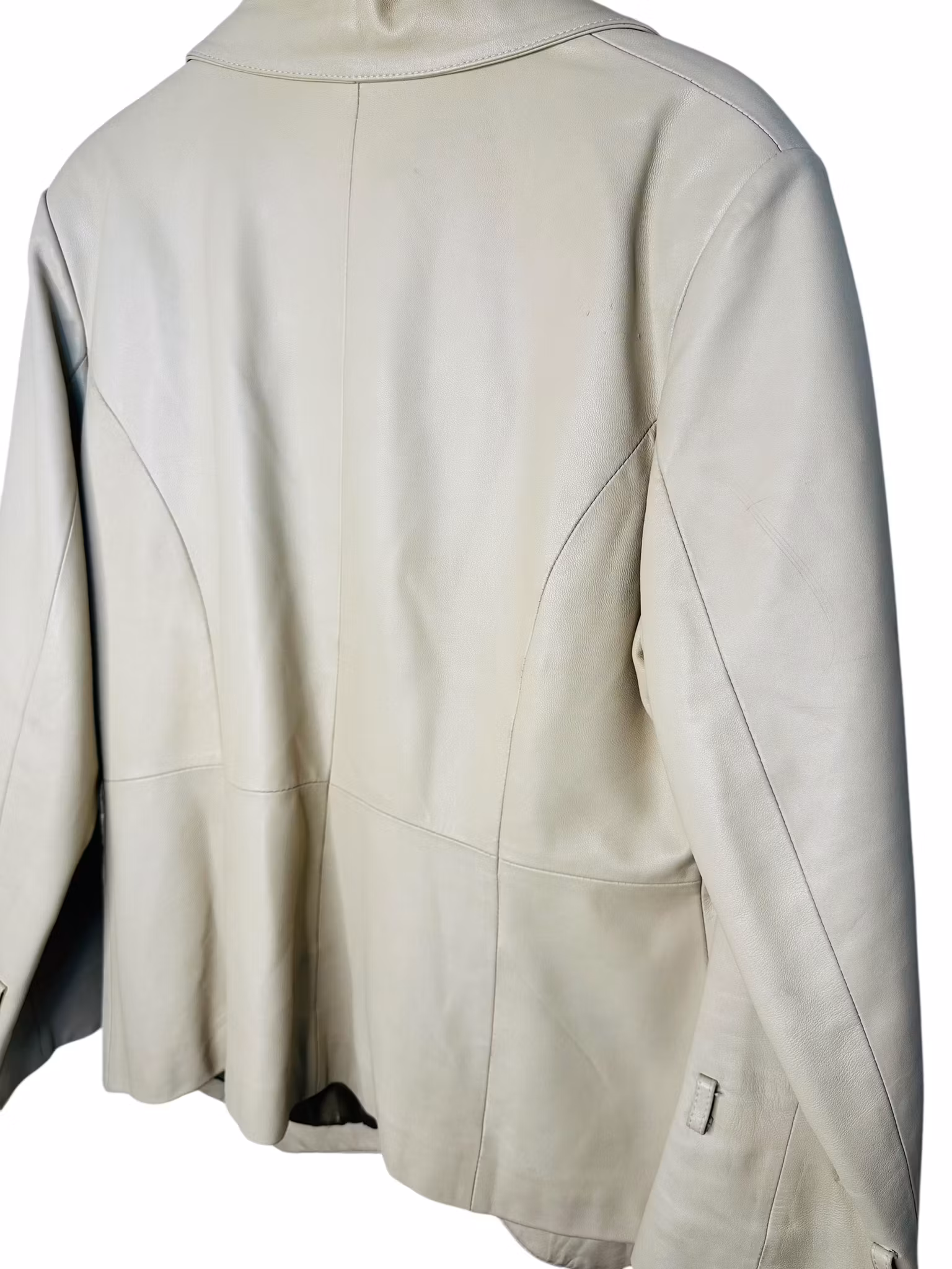 Beige skinnjacka