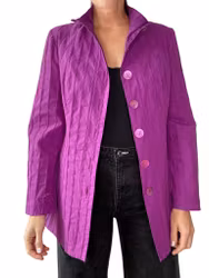 Gunilla Pontén lila jacka