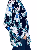 Blommig kavajblus