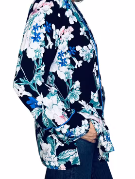 Blommig kavajblus