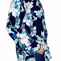 Blommig kavajblus