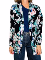 Blommig kavajblus