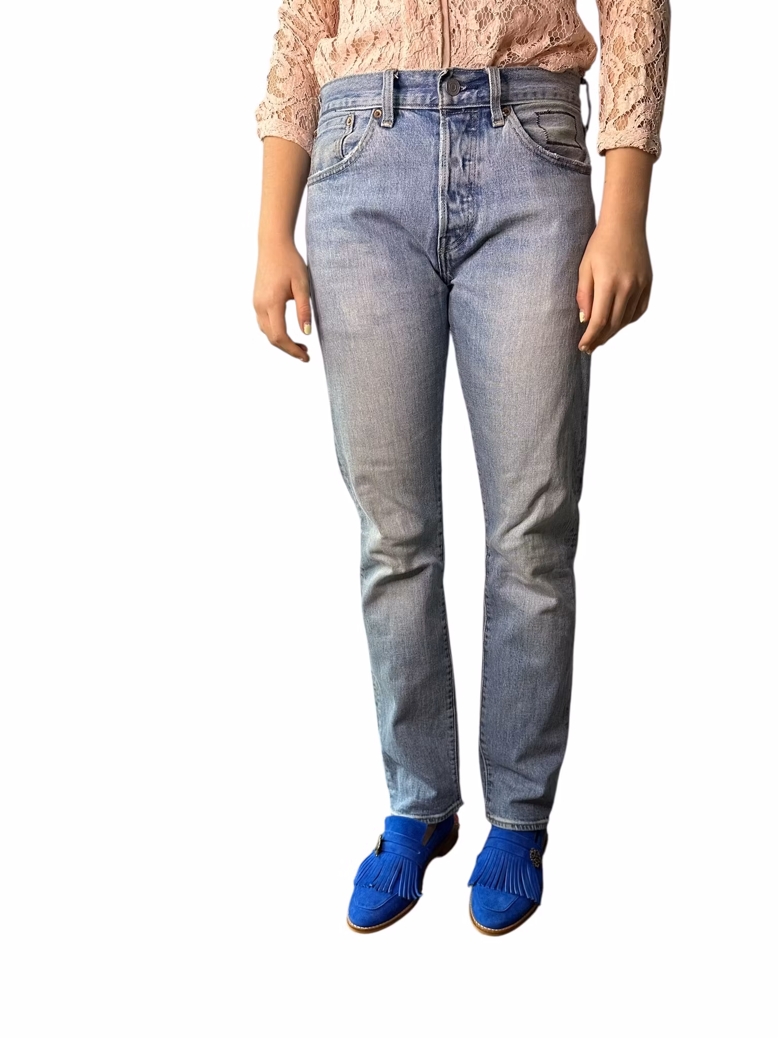 Kornblå loafers - oanvända
