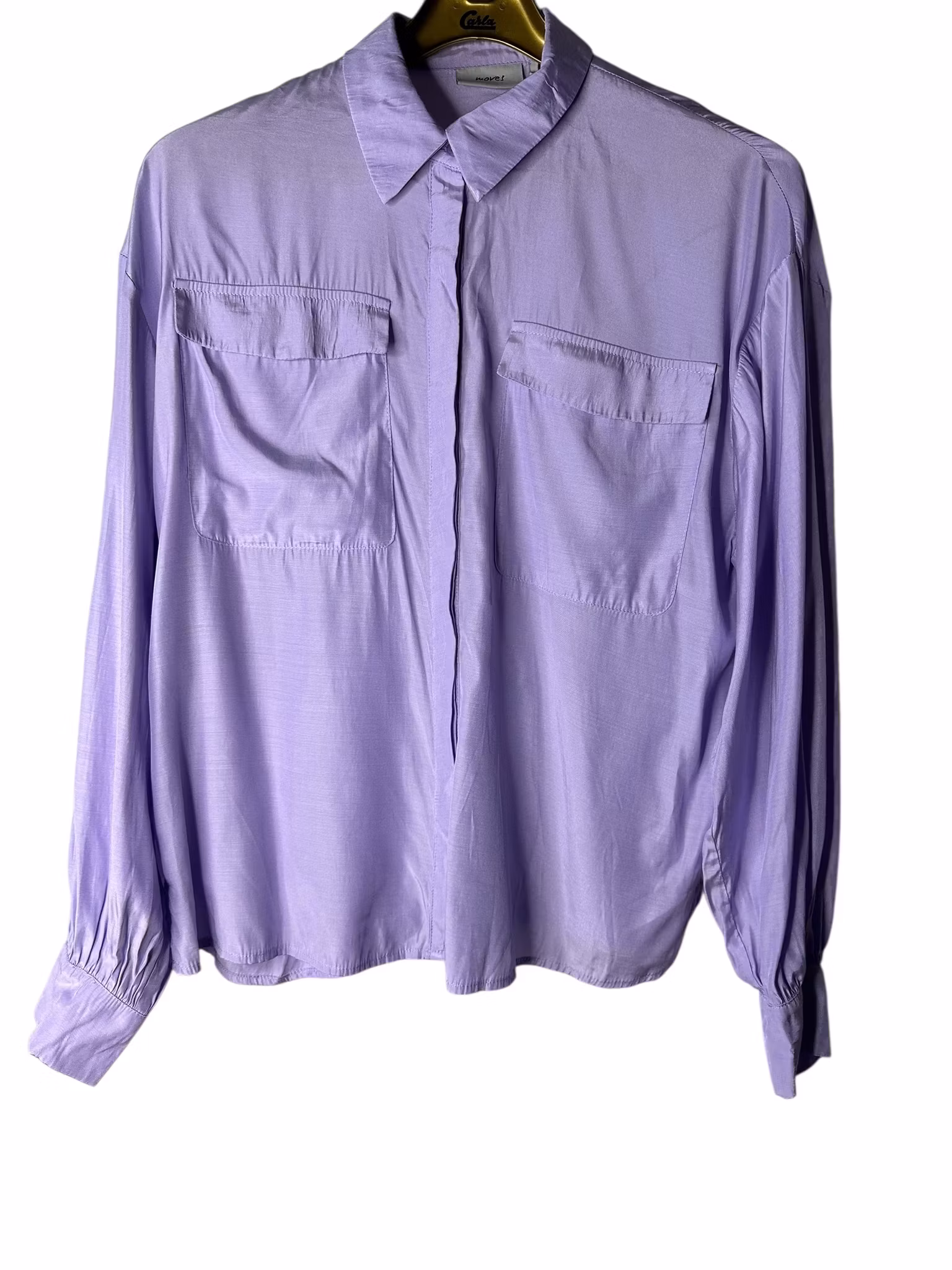 Lavendelfärgad blus