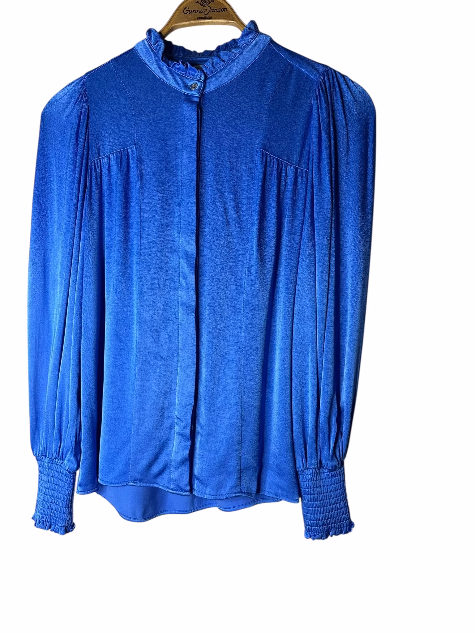 Blå blus i viskos