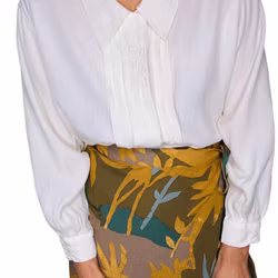 Vintage cremefärgad blus