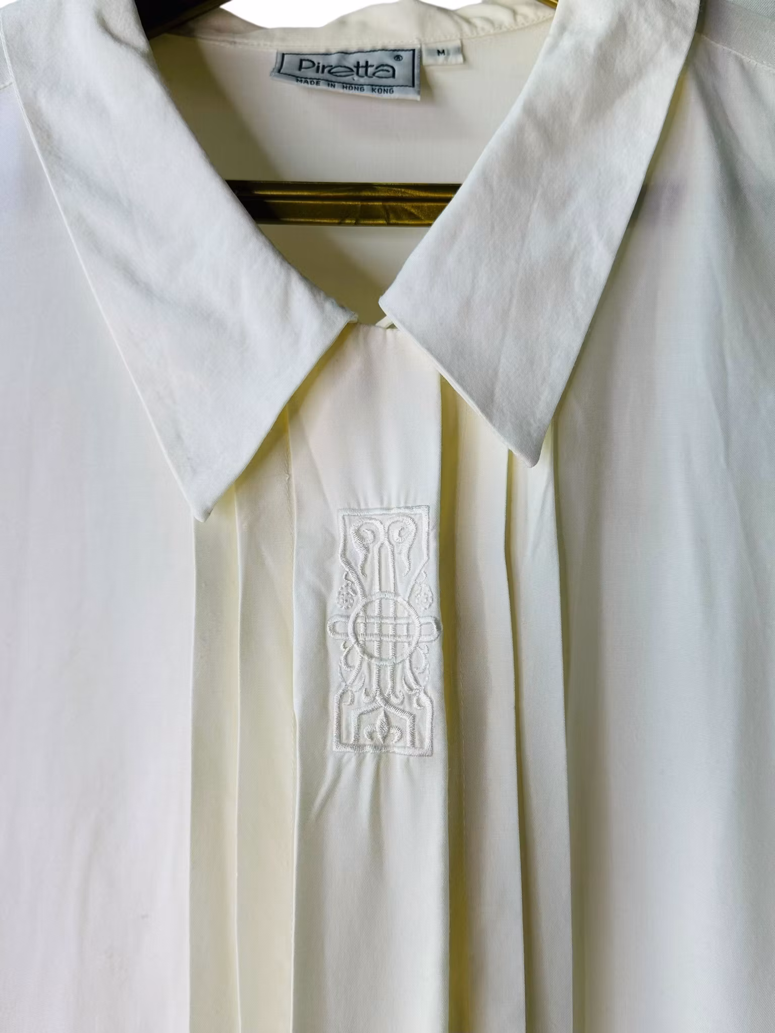 Vintage cremefärgad blus