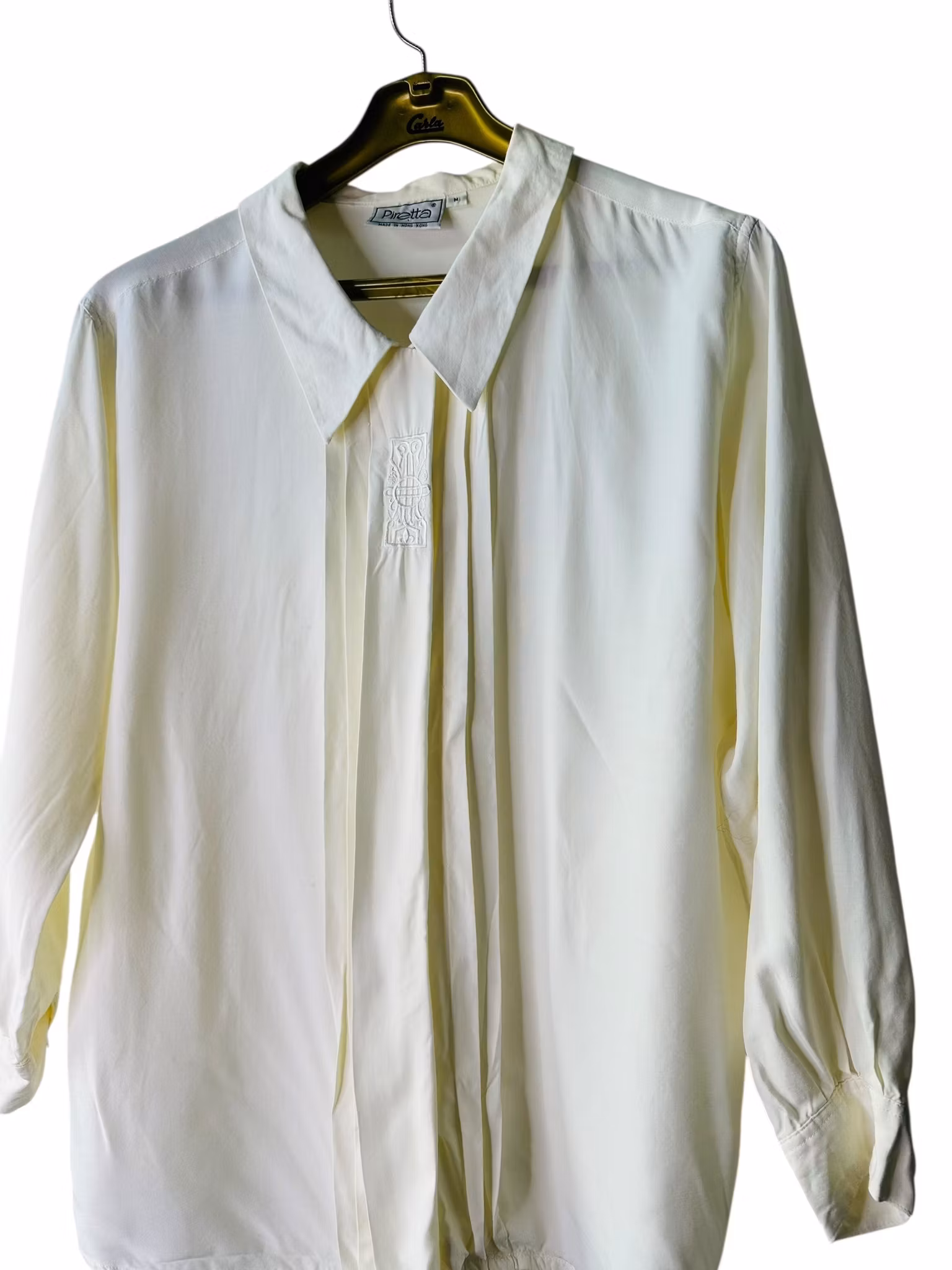 Vintage cremefärgad blus