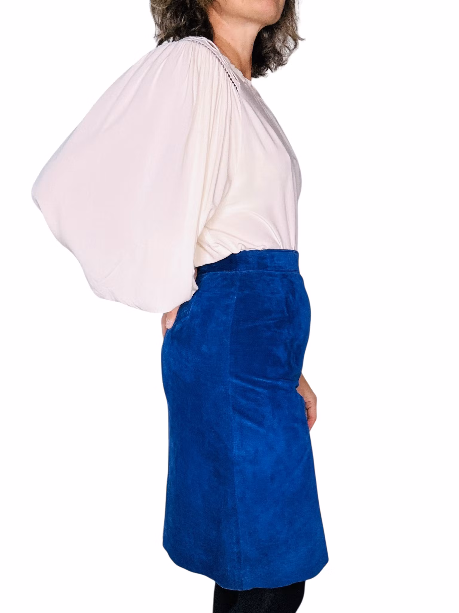 Cremevit bohemisk blus