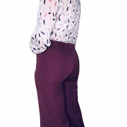 Vintage vinröda gabardinbyxor