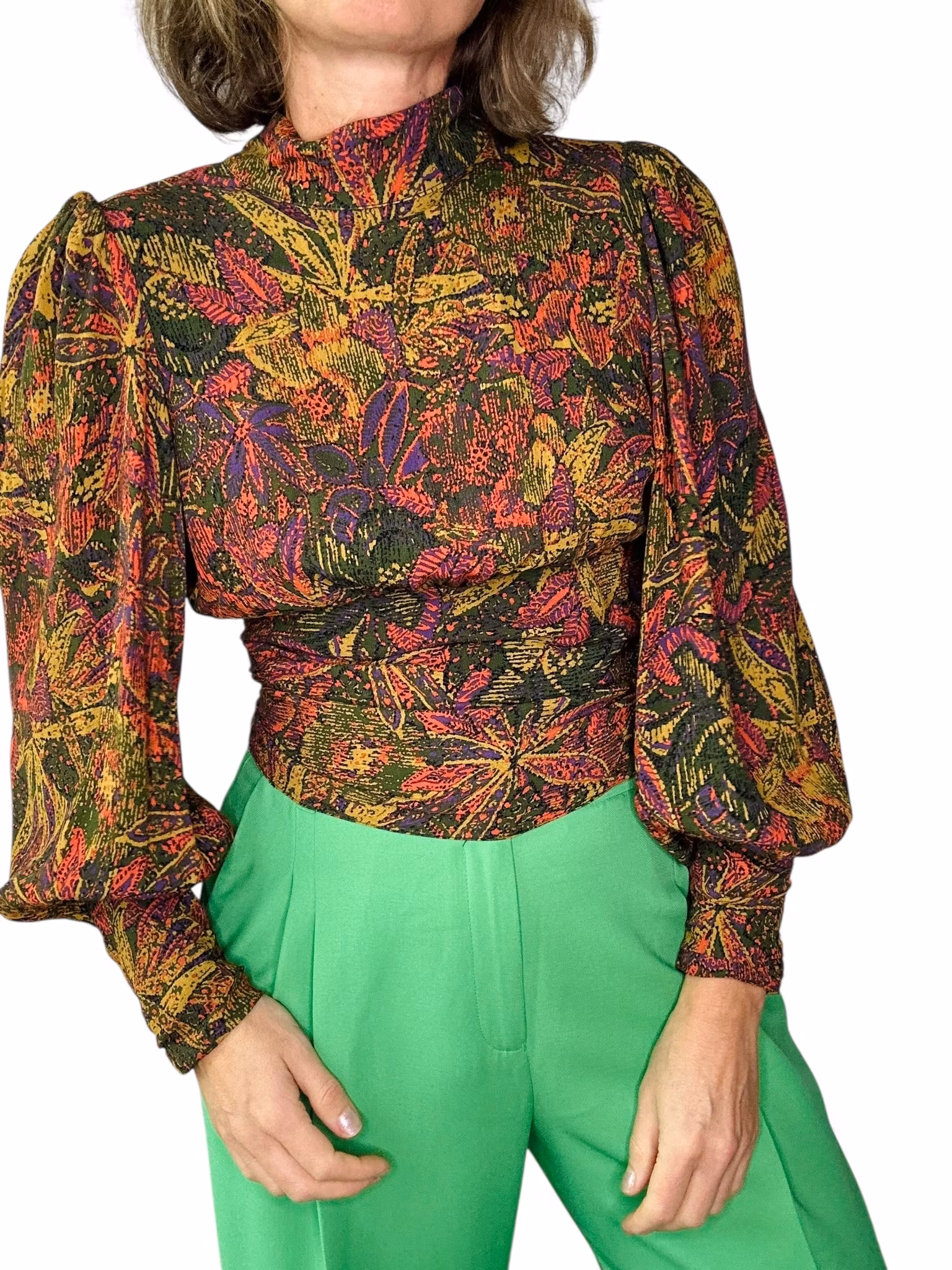 Gestuz mönstrad blus