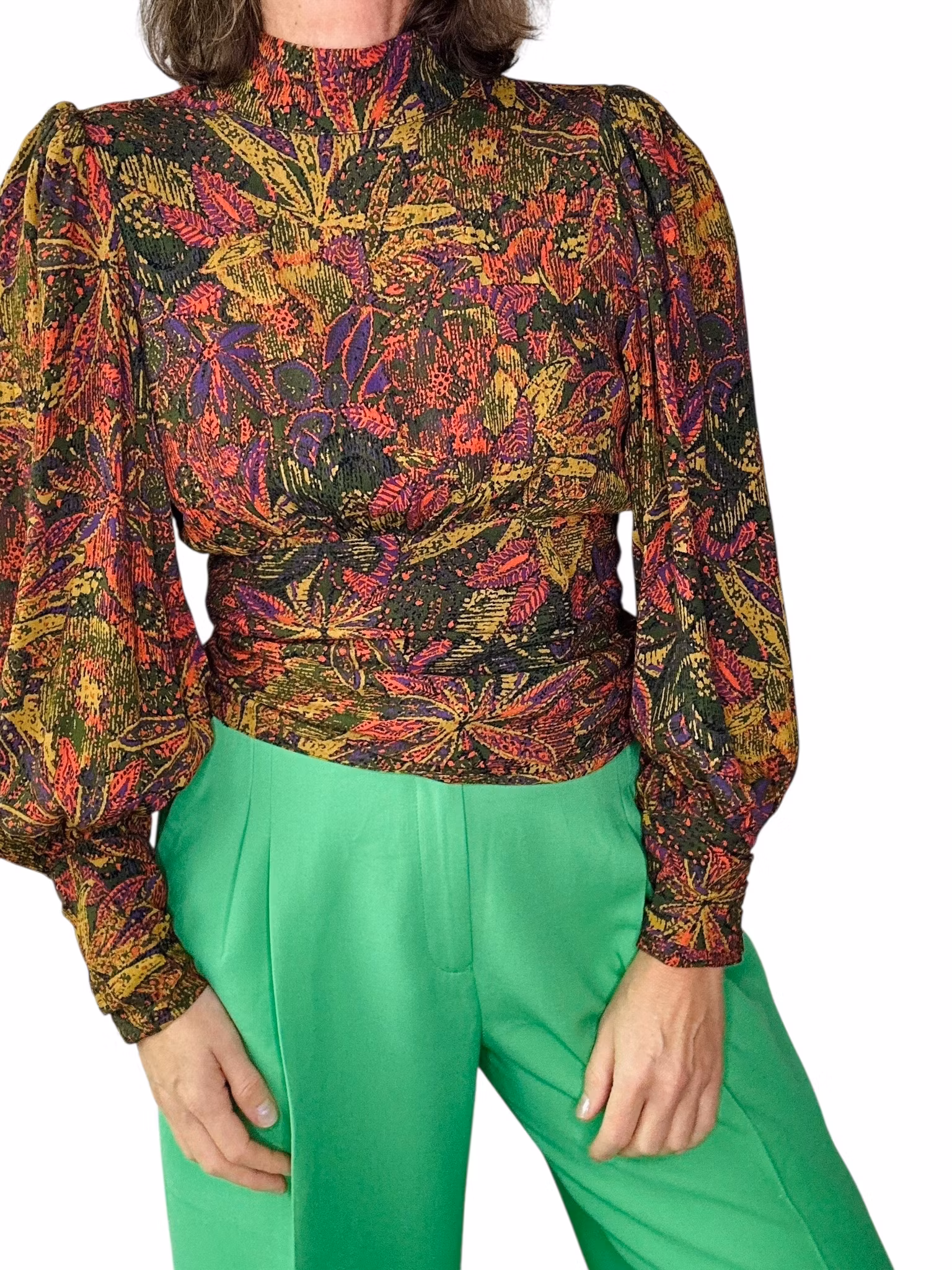 Gestuz mönstrad blus