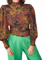 Gestuz mönstrad blus