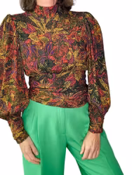 Gestuz mönstrad blus