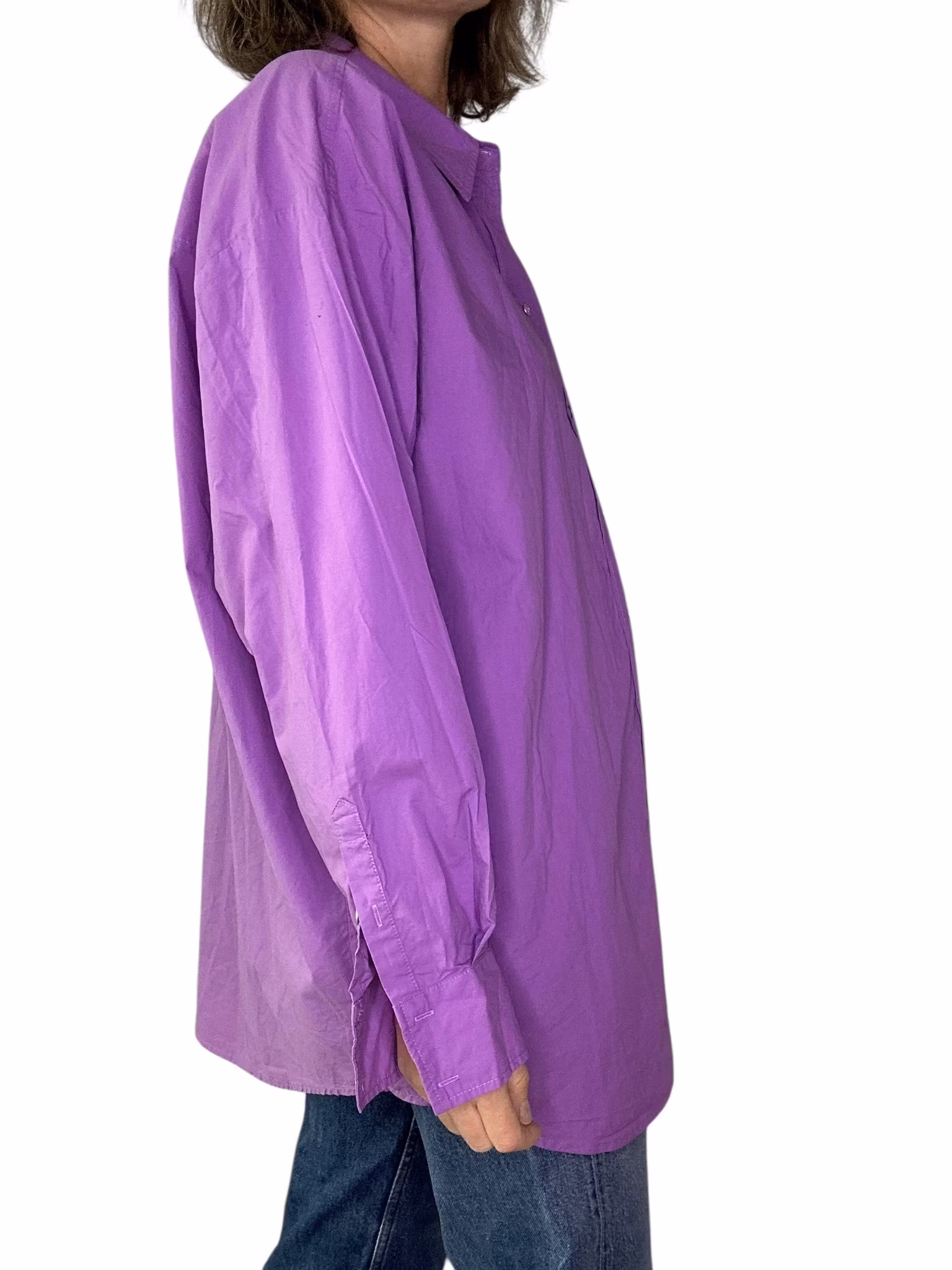 Lila bomullsskjorta