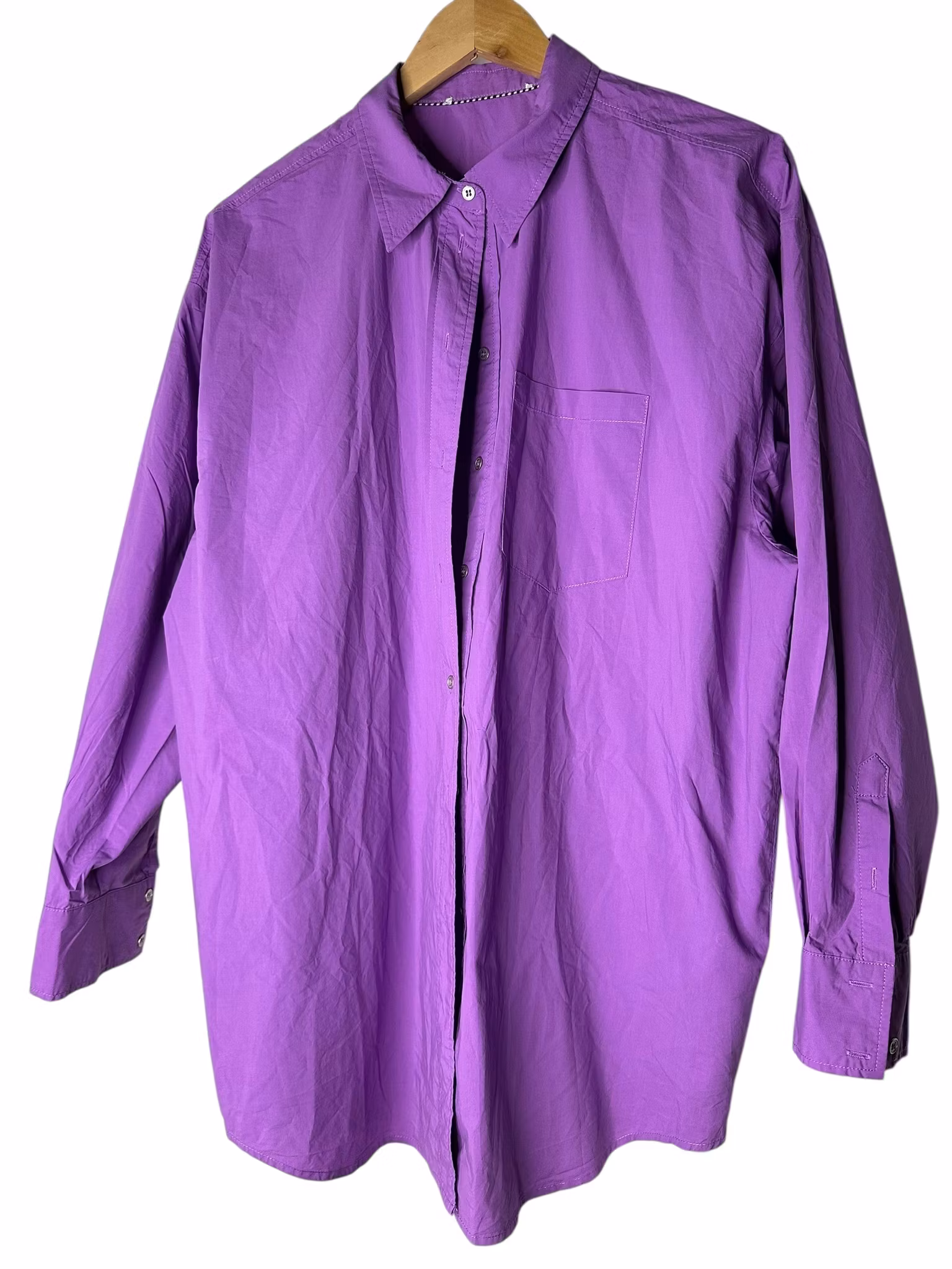 Lila bomullsskjorta