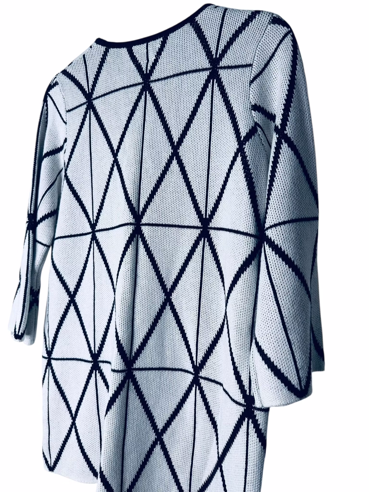 Nümph svart-vit kofta