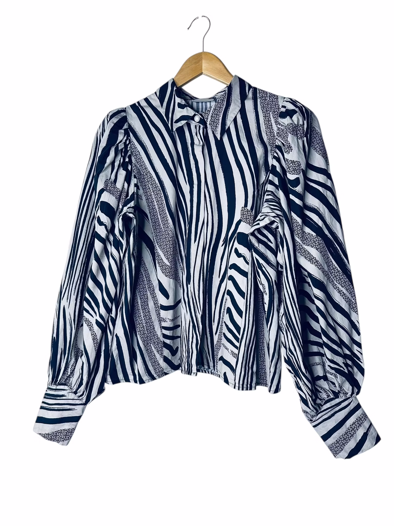 Gestuz zebramönstrad blus