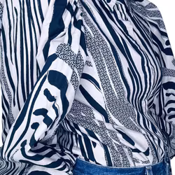 Gestuz zebramönstrad blus