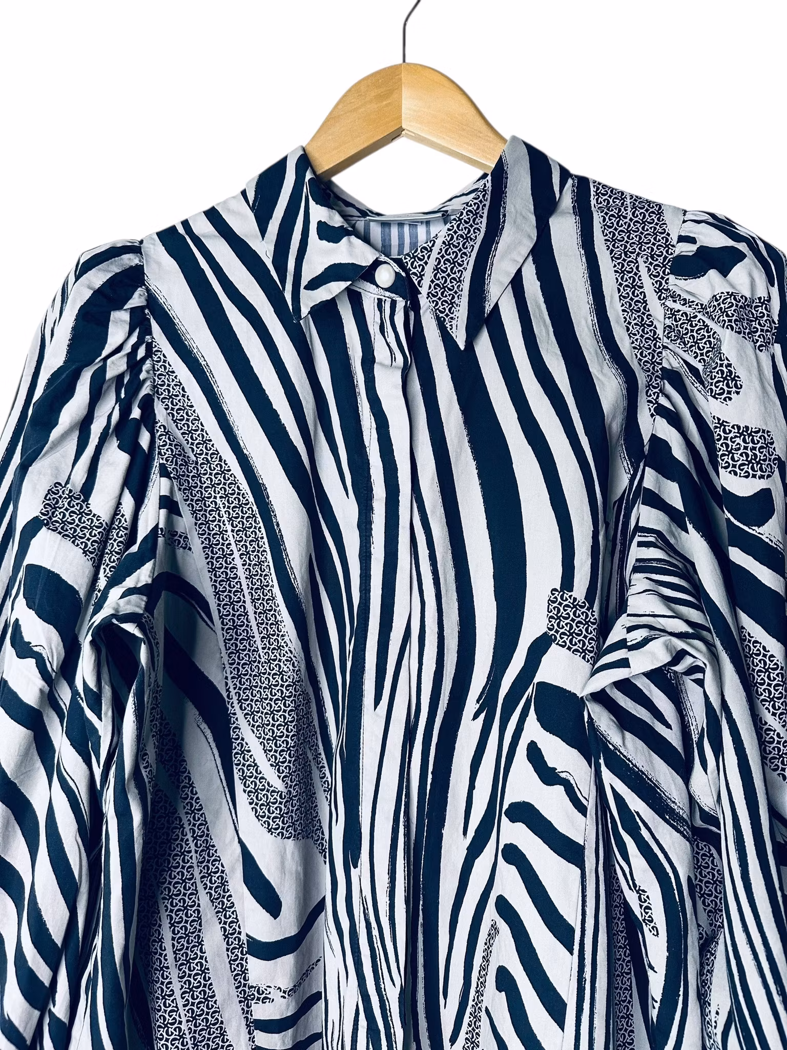 Gestuz zebramönstrad blus