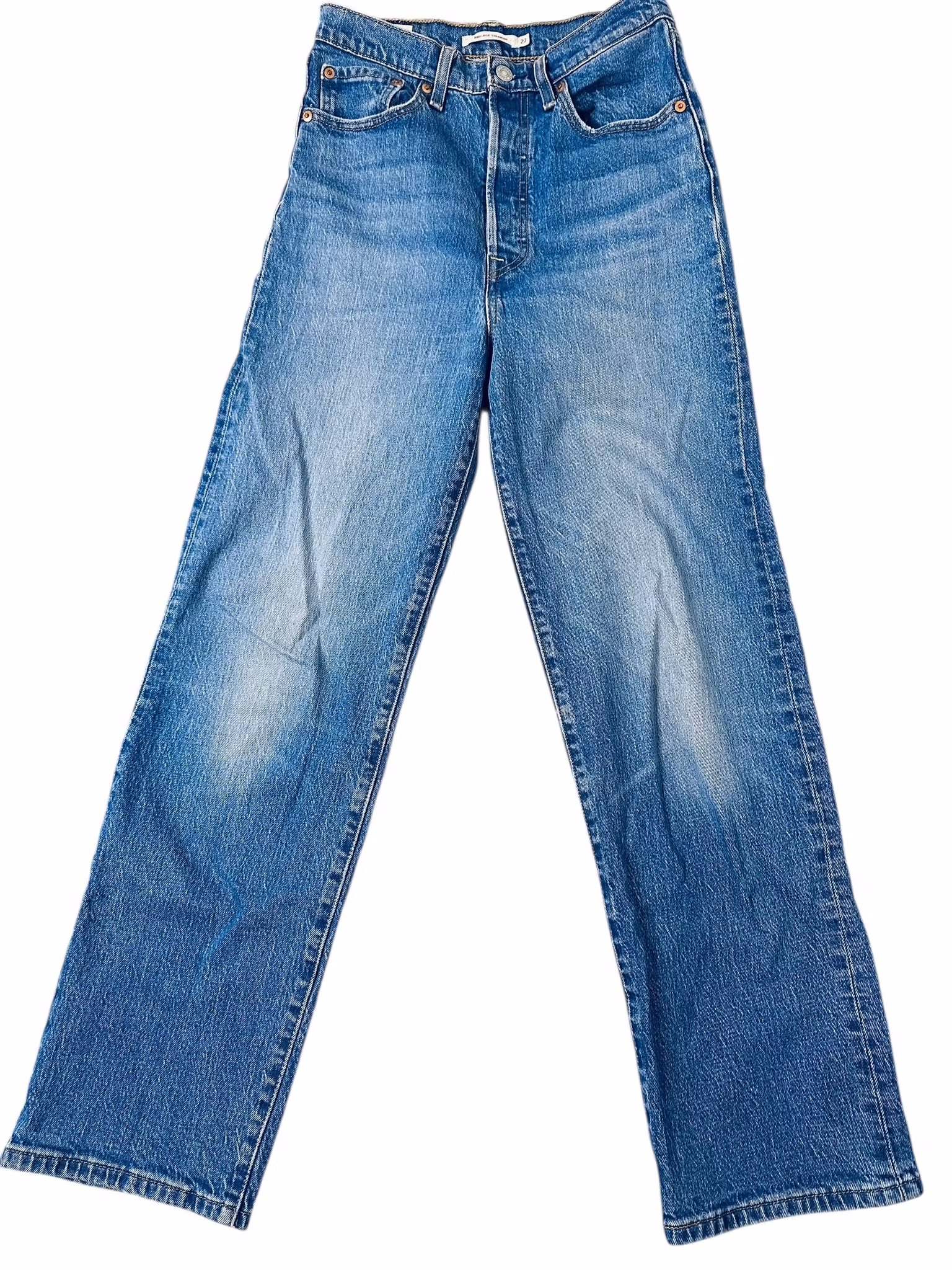 Levi's ribcage straight blå 27"