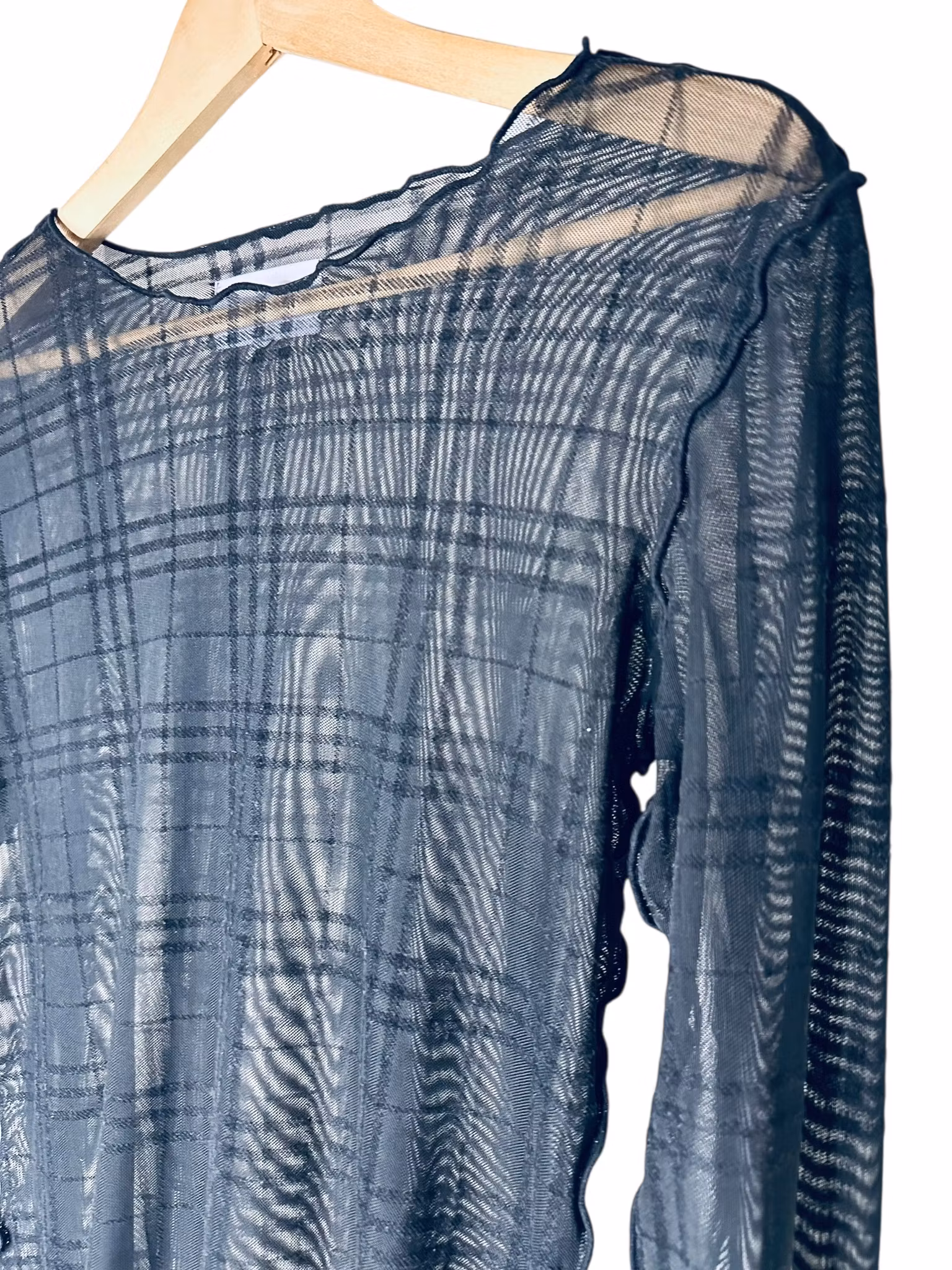 Meshtröja med rutor