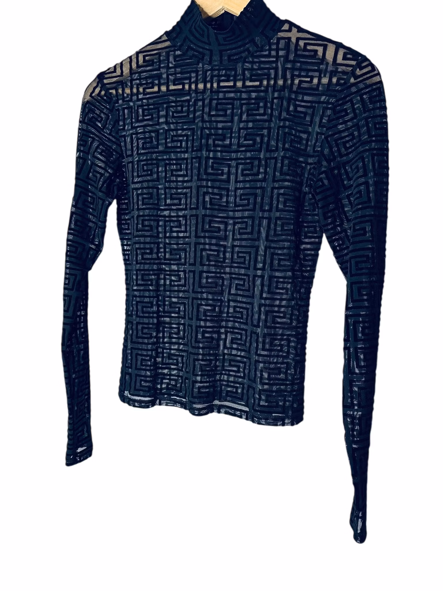 Meshtröja med grafiskt mönster