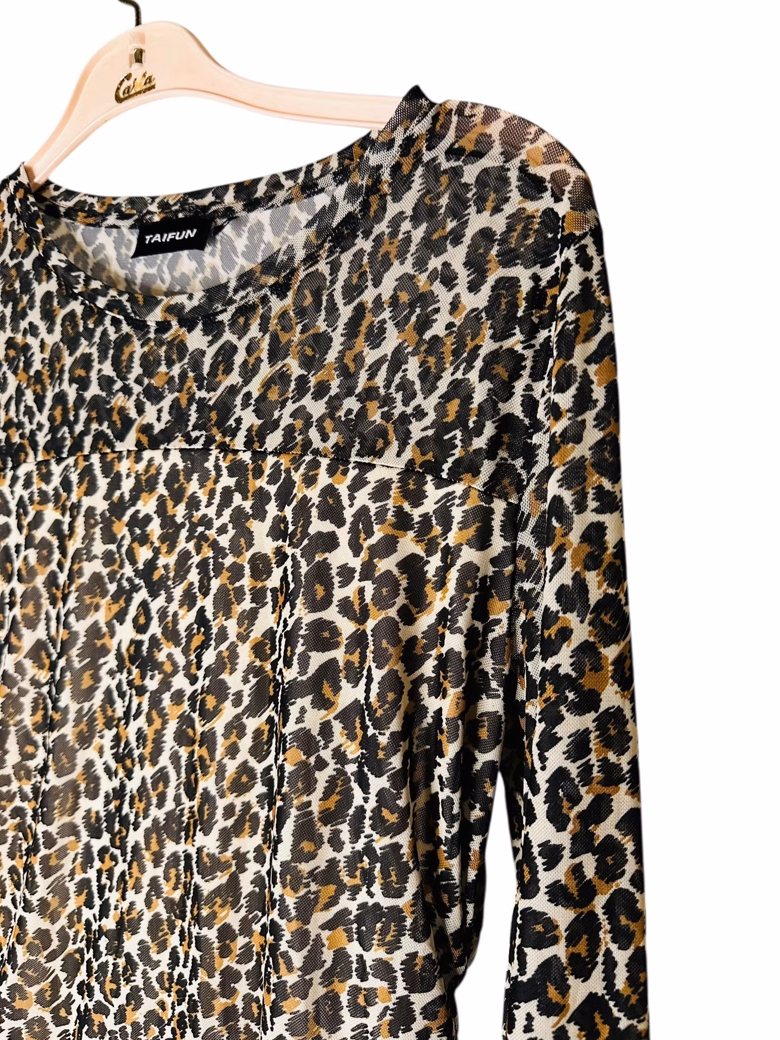 Meshtröja med leoprint