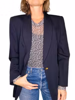 Vintage mörkblå kavaj