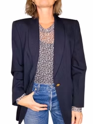 Vintage mörkblå kavaj