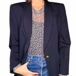 Vintage mörkblå kavaj