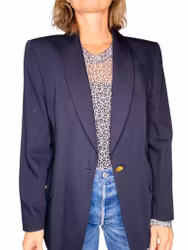 Vintage mörkblå kavaj